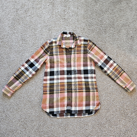Madewell Classic Ex-Boyfriend Shirt in Seconda Plaid Size XS - Picture 8 of 8